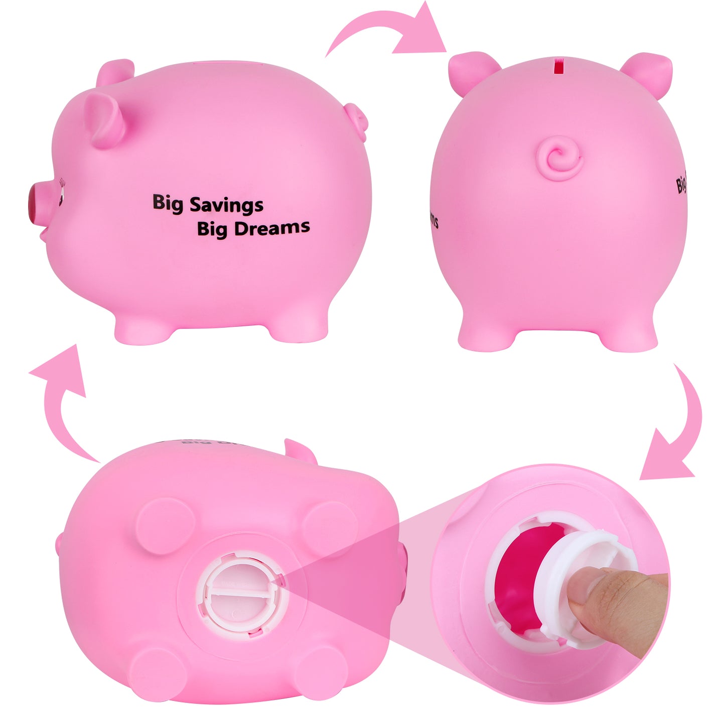 Lefree Lovely Piggy Bank (Pink)