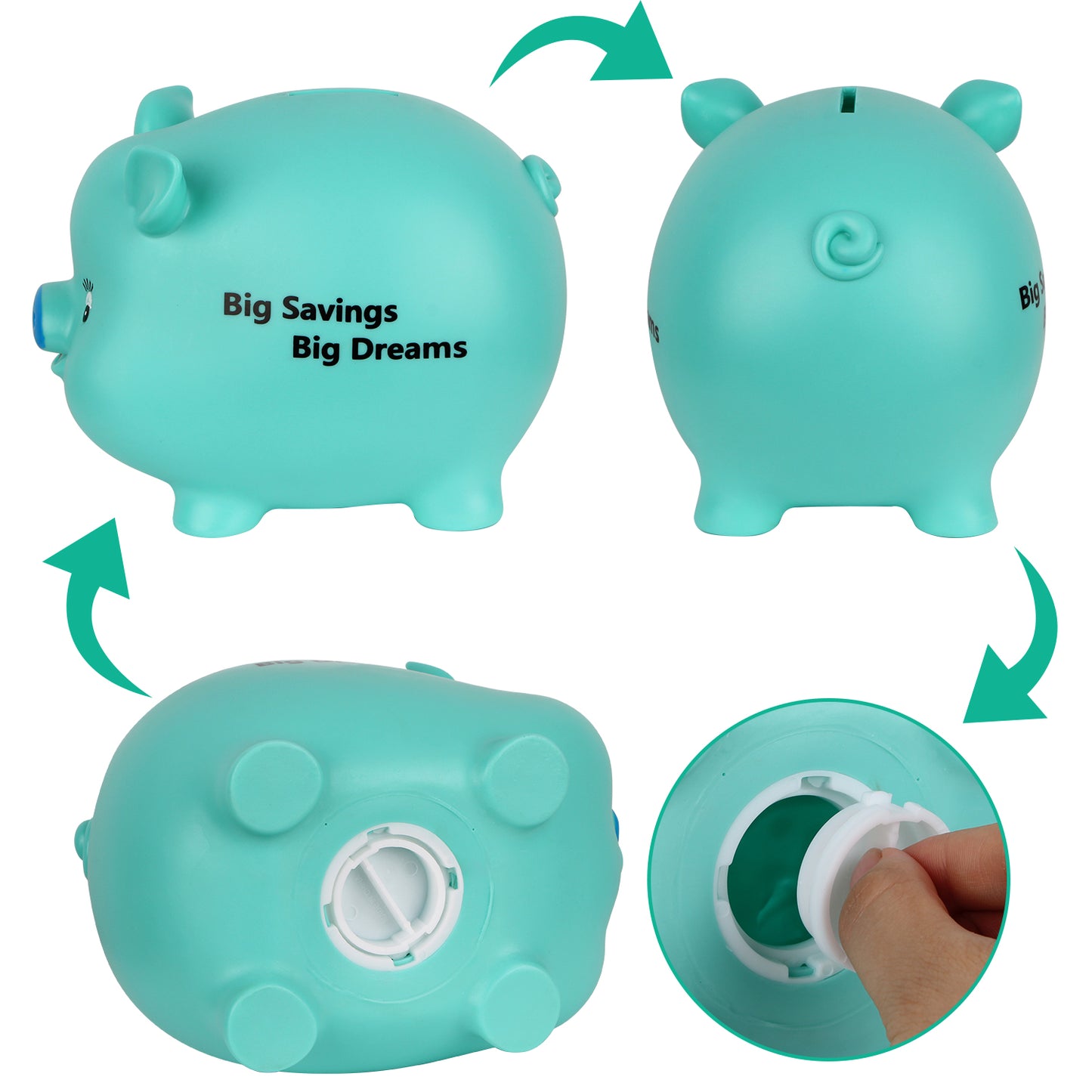 Lefree Lovely Piggy Bank (Green)
