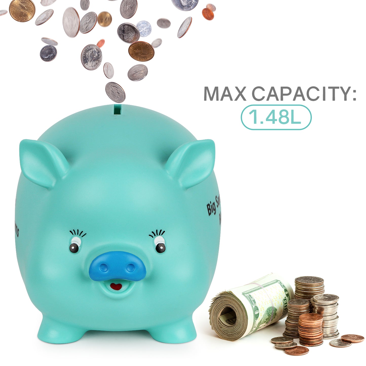 Lefree Lovely Piggy Bank (Green)