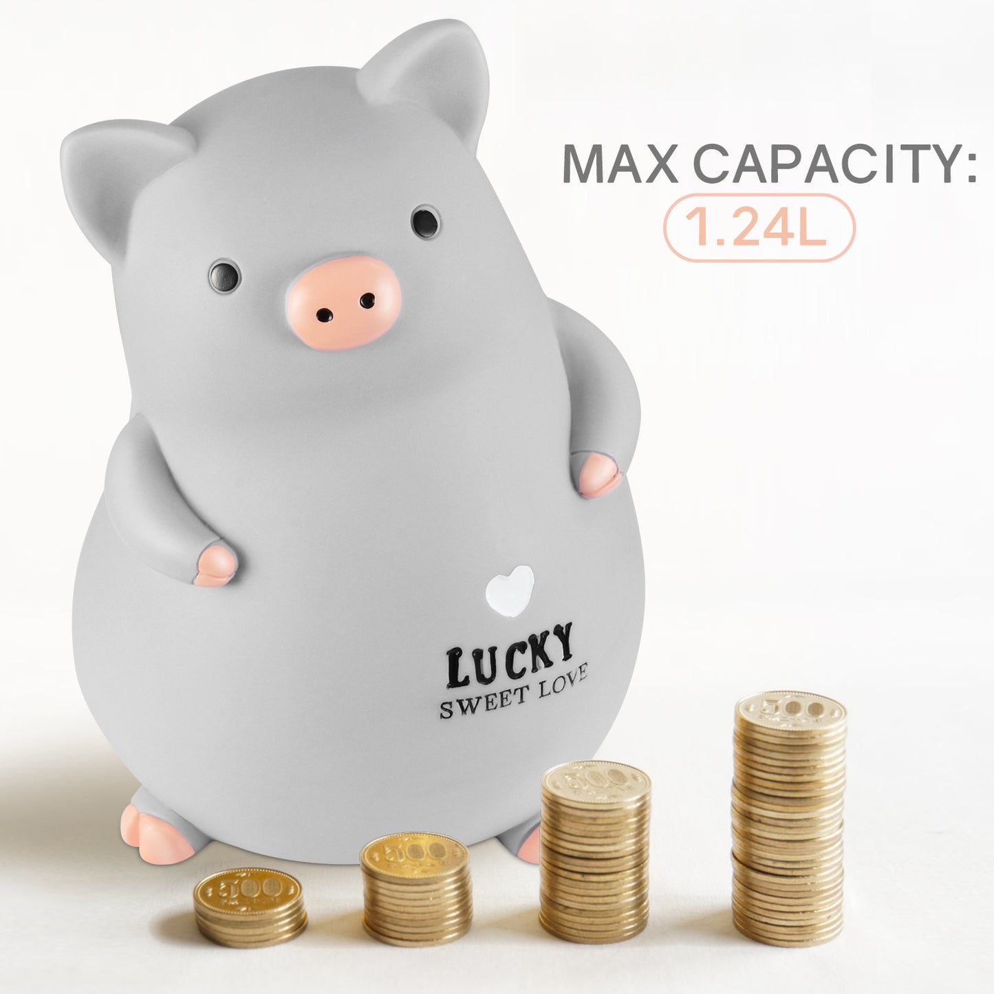 Lefree Piggy Bank (Grey)