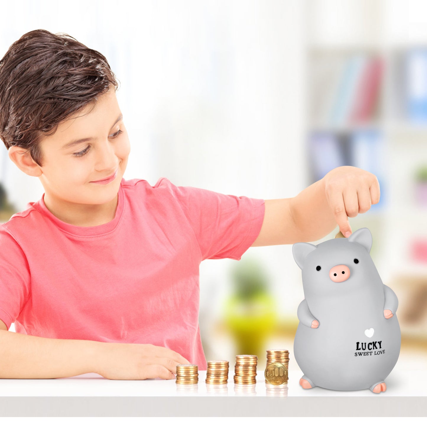 Lefree Piggy Bank (Grey)