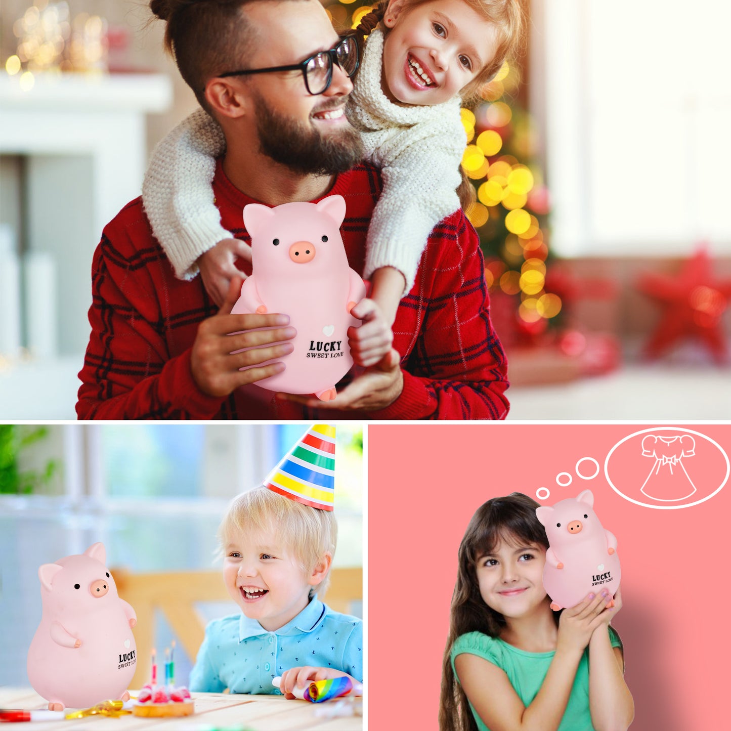 Lefree Piggy Bank (Pink)