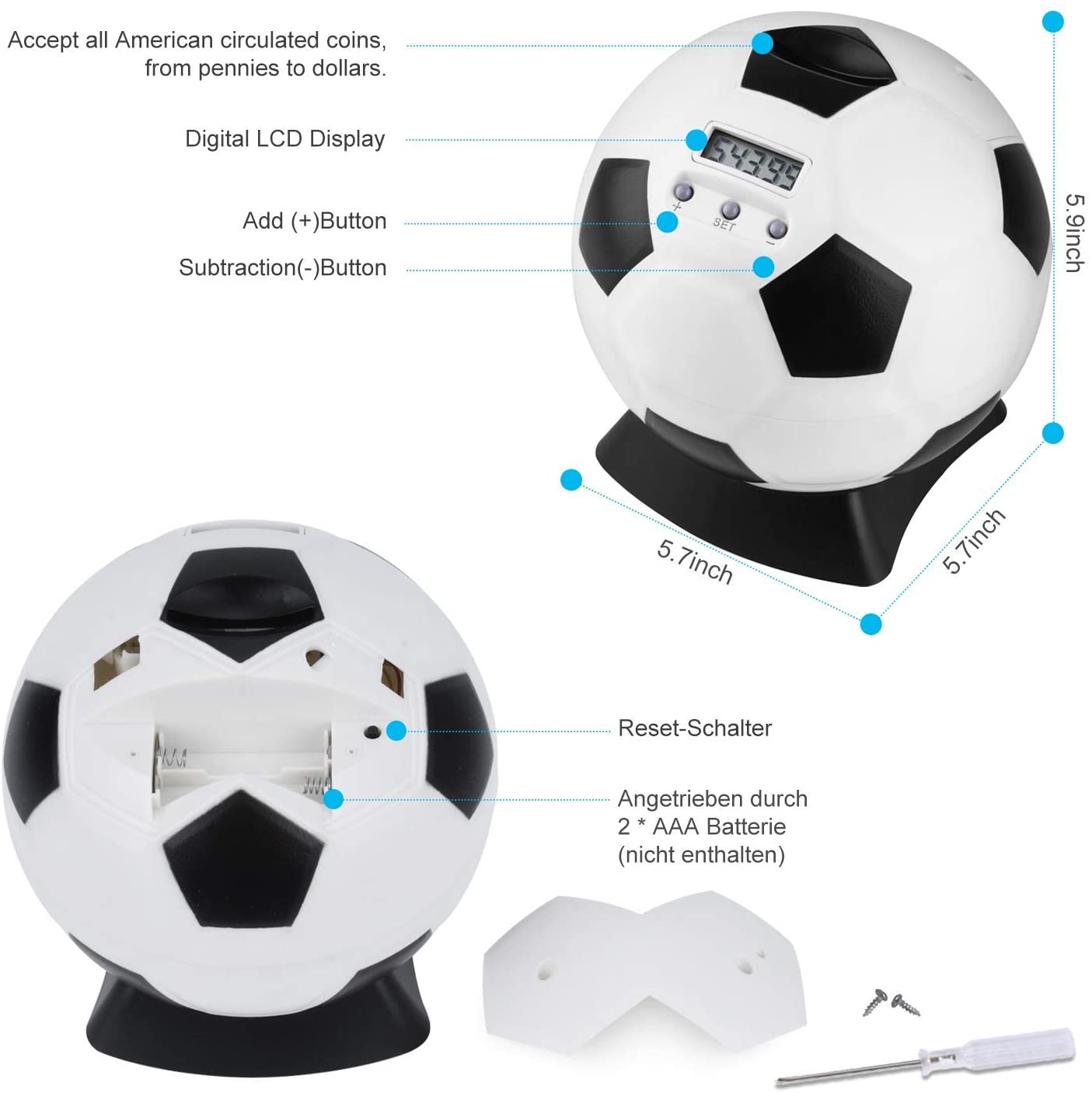 Lefree Soccer Shape Bank